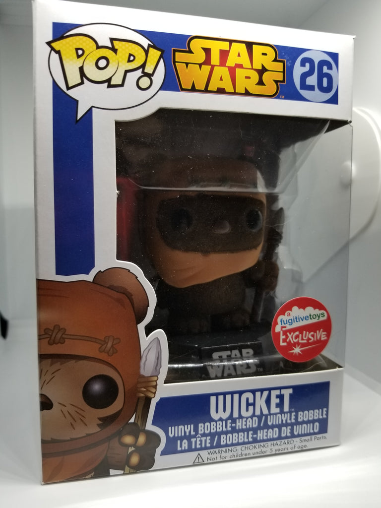 Flocked Wicket Star Wars Pop! Vinyl Figure (Fugitive Toys Exclusive) 