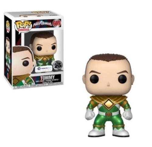 Funko Pop! Television: Tommy, Green Ranger, Unmasked, Metallic, GalacticToys Exclusive
