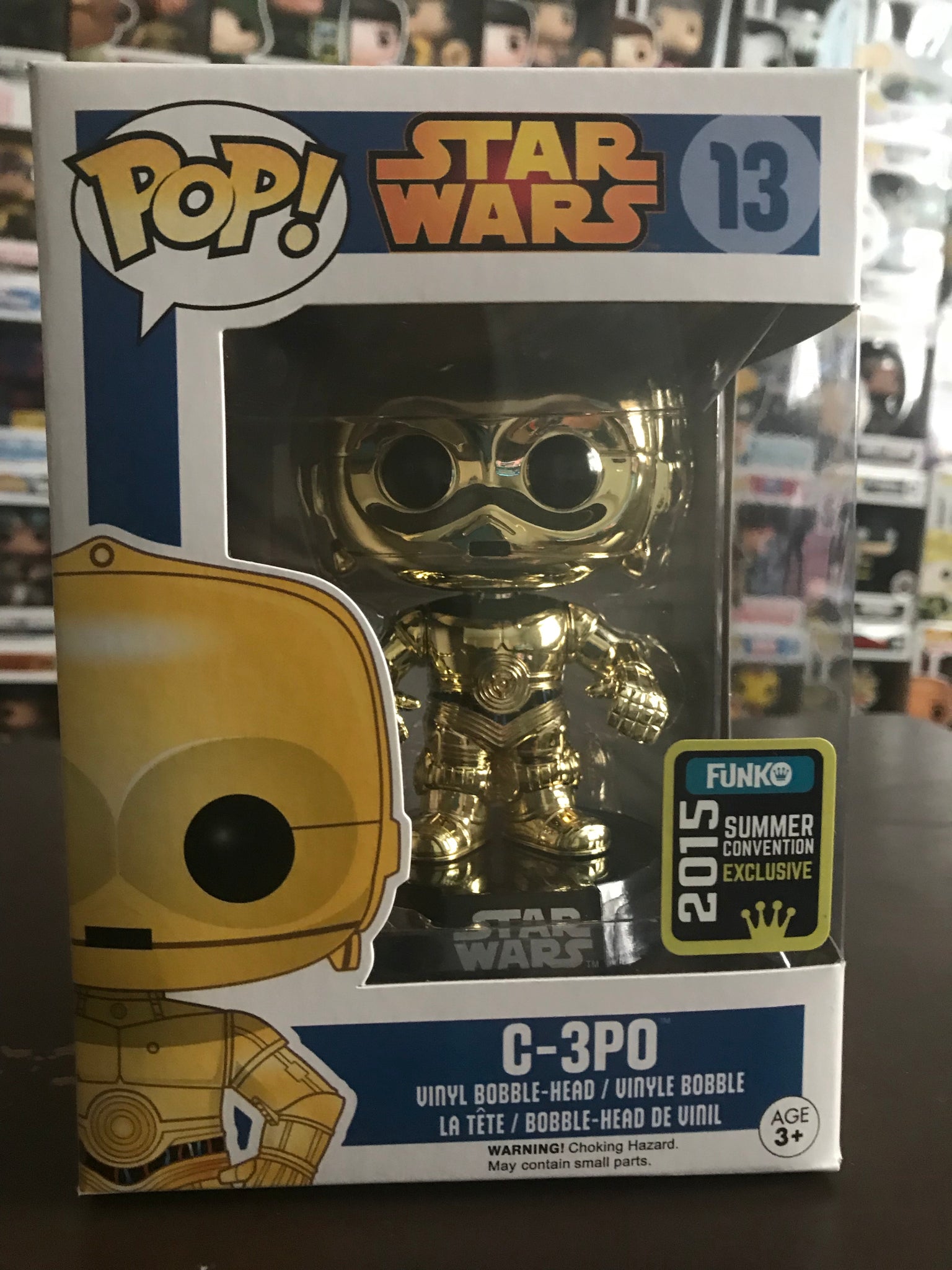 Funko Pop! Star Wars: C-3PO, Chrome, Summer Convention – Bazaar
