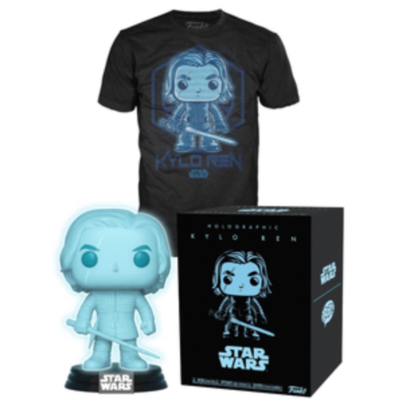 Funko Pop! Star Wars: Holographic Kylo Ren, Target Exclusive, w/ XL shirt