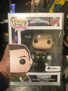 Funko Pop! Television: Tommy, Green Ranger, Unmasked, Metallic, GalacticToys Exclusive